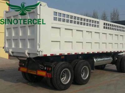 China White Fence Semi Trailer 40 Tons - 80 Tons Bumper Pull Flatbed Trailer Te koop