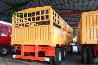 China Livestock Fence Cargo Trailer Full Size Semi Trailer For Poultry Puffy à venda