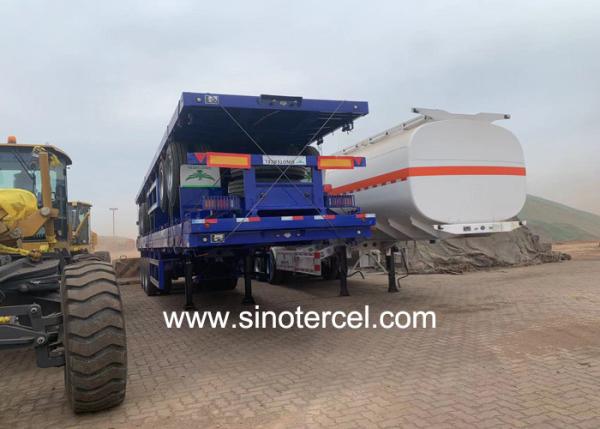Quality Q235 Steel Semi Flatbed Semi Trailer Manufacturers 30T-60T for sale