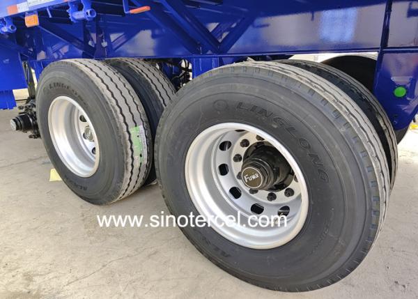 Quality 40ft Flat Bed Semi Trailers 3 Axles Flatbeds For Semi Trucks for sale