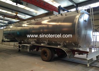 China 30000ltr Fuel Tank Semi Trailer Tanker With Rim 8.0 12pcs Loading for sale