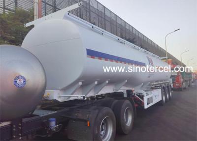 China 3Axles Fuel Tank Semi Trailer 45CBM Capacity Tanker Trailer with pump for sale