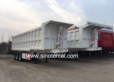 China Length 7500mm Tipper Semi Trailer Truck Tipping Trailers for sale