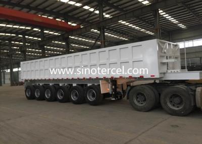 China Transporte de acero Camión de semirremolque de tres ejes Semirremolque en venta
