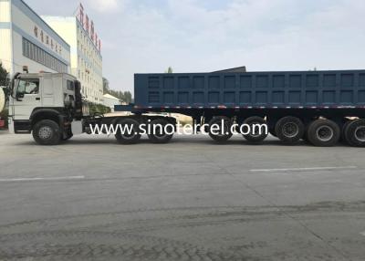 China Customizable Leaf Spring Steel Bulk Tipping Trailers For Sale for sale