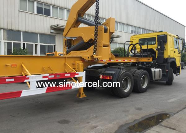 Quality Telescopic Boom 40t Sidelifter Trailer Lifting Mechanism With Air Suspension for sale