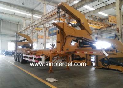 China Telescopic Boom 40t Sidelifter Trailer Lifting Mechanism With Air Suspension à venda