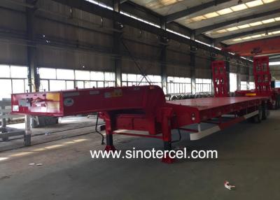 China Agricultural Machinery Low Bed Semi Trailer 60T Extendable Low Bed Trailer for sale