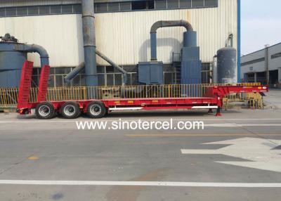 China CCC 40ft Low Bed Semi Trailer 50T 60T With Mechanical Suspension for sale