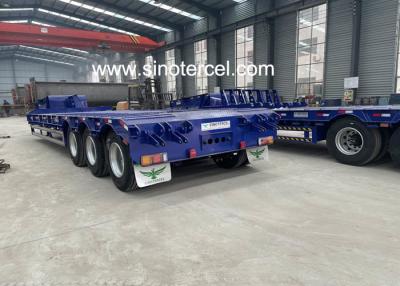 China Mechanical Suspension Semi Lowbed Trailer 30000kg Semi Low Bed for sale