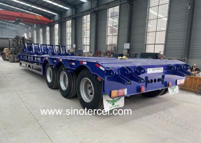 China 50000kg 60000kg Low Bed Semi Trailer With Mechanical Suspension for sale