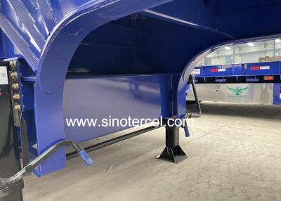 China Escalera hidráulica remolque de cama baja 12R22.5 40 pies en venta