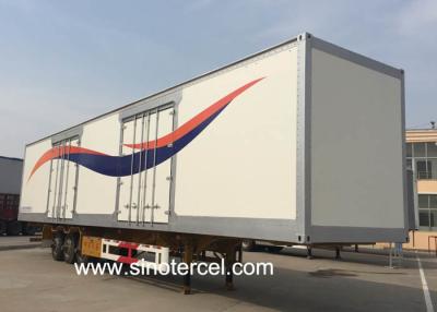 China Caja de carga y descarga fácil Semi remolque de carga de 53 pies Semi remolque en venta