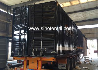 China 53 Ft Semi Truck Box Trailers 50000kg Semi Trailer Storage Containers zu verkaufen