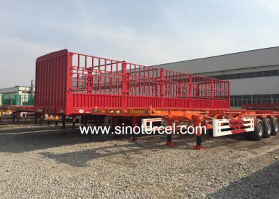 China Suspension Mechanical Fence Semi Trailer 53 Feet Bulk Cargo Semi Trailer   à venda