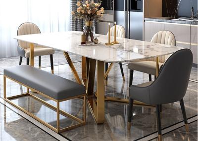 China ISO9001 Luxury Marble Dining Table for sale