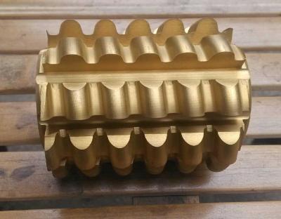 China Solid Carbide Gear Hob Cutters Tool Golden Color Ti-Al-XN coating for sale