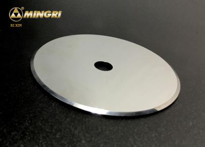 China Round Tungsten Carbide Blade For Slitting Cigarette / Cigar Raw Material Polished for sale