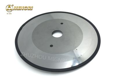China Round 2 Holes Carbide Cutting Disc , Carbide Slitter With Polished Surface for sale