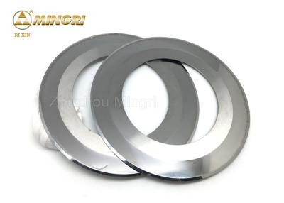 China Tungsten Carbide slitter blade for paper cutting hard alloy round knives ground for sale