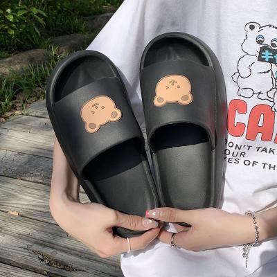 China New style fashion trend cute bear cartoon summer sandals women soft sole non-slip slippers home indoor shoes wholesale for sale