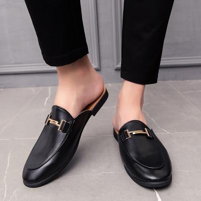 China Flat Casual Men Casual Footwear British Style Leather  Formal for sale