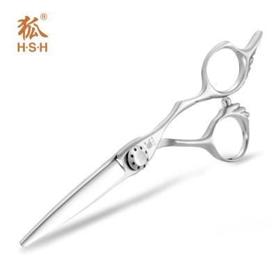 China Silver Special Hairdressing Scissors Japanese 440C Steel Engraving Handle for sale