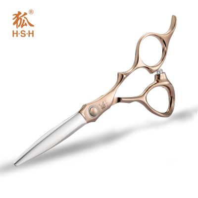 China Cobalt Steel Titanium Hair Scissors Sharp Blade Tip Ball Bearing UFO Screw for sale