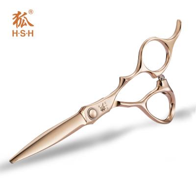 China Cobalt Steel Colourful Scissors , Rose Gold Hair Cutting Shears High Stability for sale
