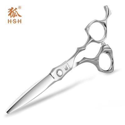 China Copper Gold Titanium Hair Scissors Customized Logo Convex Edge Smooth Handfeel for sale