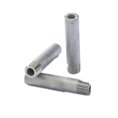 China Long Forged Stainless Steel Barrel Nipple Fittings 304L 316L FNPT MNPT BSPT for sale