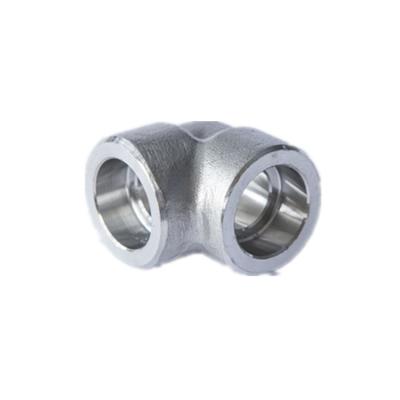 China SS 304 Socket Weld Pipe Fitting / 90 Degree Socket Elbow For Construction for sale