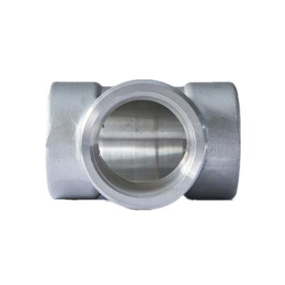 China SS316 Stainless Steel Pipe Fitting Tees Forged Technics corrosion resistant for sale