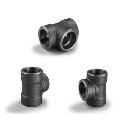 China Industrial Chemical Pipe Fittings Carbon Steel Butt Welded Tee Customized for sale