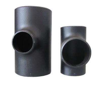China Carbon Steel Pipe Fitting Equal Tee Seamless Butt Weld SCH 40 Tee A234 WPB for sale