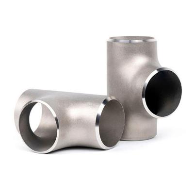 China Butt Weld Stainless Steel Reducing Tee ANSI ASME B16.9 SS316 3 Way Tee Fitting for sale