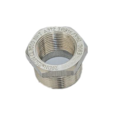 China Hot Dip Galvanized Npt Pipe Plugs Forged Hex / Round 316l Threaded Pipe Fitting for sale