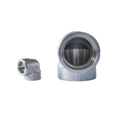 China 3000lb Forged Pipe Fittings Socket Welding Thread Tee Elbow for sale