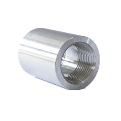 China 3000lb / 6000lb Forged Pipe Fittings Npt Thread Stainless Steel Coupling for sale