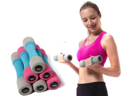 China Women Ladies Shake & Tone Exercise Power GYM Equipment  Foam Dumbbell  Arm Chest Toning for sale
