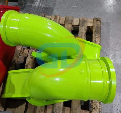 China 65Mn bomba de hormigón de entrega de tubería de curvatura con manguera codo NO.1 001690213A0200000 en venta