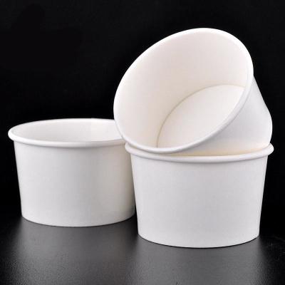 China Custom Colour Logo Disposable Cold Drink Virgin Paper 12oz Takeaway Salad Containers for sale