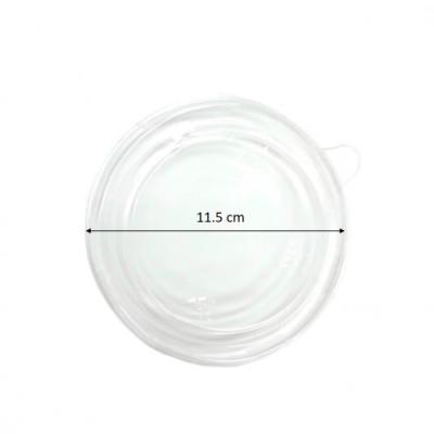 China Dia 11.5cm 500ml Disposable Paper Bowl With Clear OPS Lid For Restaurant for sale