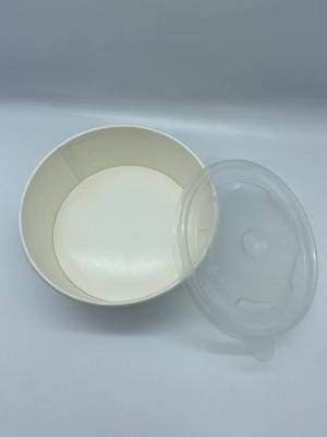 China 750ml PE Coating Single Wall Convenient Disposable Paper Salad Bowl for sale