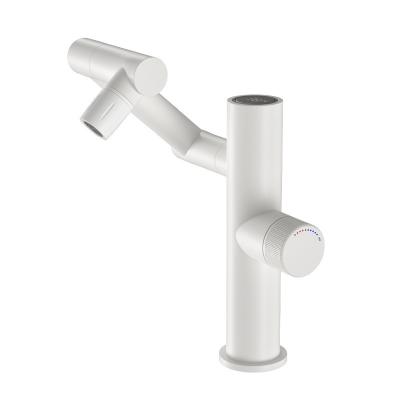 China Antisplash Rotating Basin Kitchen Faucet Tap LED Digital Auger Type for sale