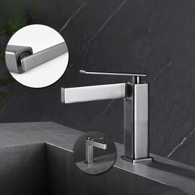 China Wash Basin Sensor Gunmetal Bathroom Taps Faucet Single Hole ODM for sale