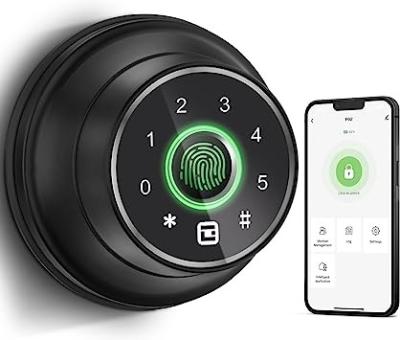 China Biometric Wifi Keyless Door Lock Fingerprint Smart With Keypad Aluminium for sale