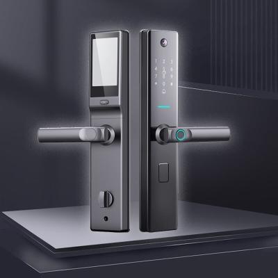 China Bloqueo de puerta de huellas digitales inteligentes, bloqueo de puerta exterior biométrico, reconocimiento facial. en venta