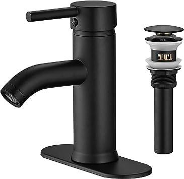 China Black RV Widespread Lavatory Faucet Vessel Sink Mixer Tap With Deck Plate for sale