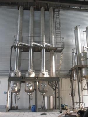 China Falling Film Multi Effect Evaporator For Yeast Milk Concentration for sale